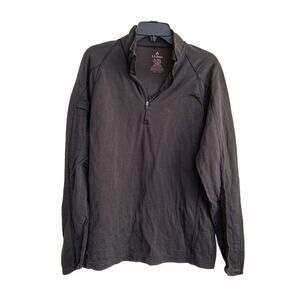 LL Bean Black  1/4 Zip Layer Men's XL Tall